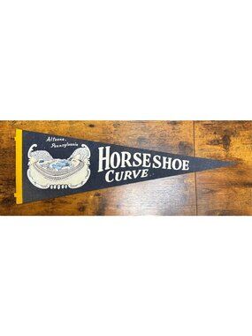 Vintage Horseshoe Curve Altoona, Pennsylvania pennant